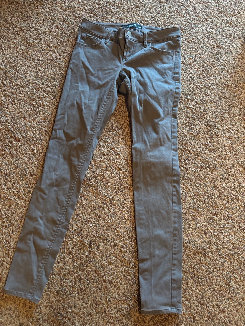 Express Jeans gray slim pants